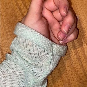 Adorable mint sweater